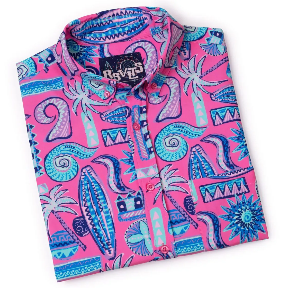 Short Sleeve Shirts|Matching Sets|RSVLTS Pink Sand Beach – KUNUFLEX Short Sleeve Shirt