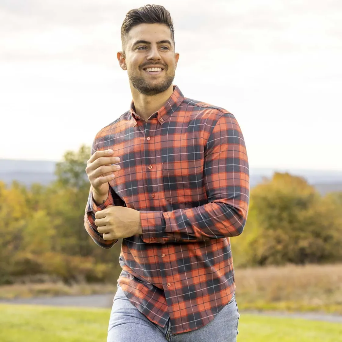 Flannels|Long Sleeves|RSVLTS Plaid Pitt – BorlandFlex™ Long Sleeve Flannel