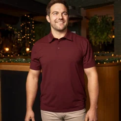 Polos|Basics|Breakfast Balls Port – Commuter Short Sleeve Polo