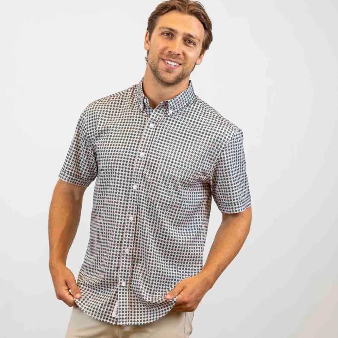 Short Sleeve Shirts|Short Sleeves|RSVLTS Quantum Quilt – KUNUFLEX Short Sleeve Shirt