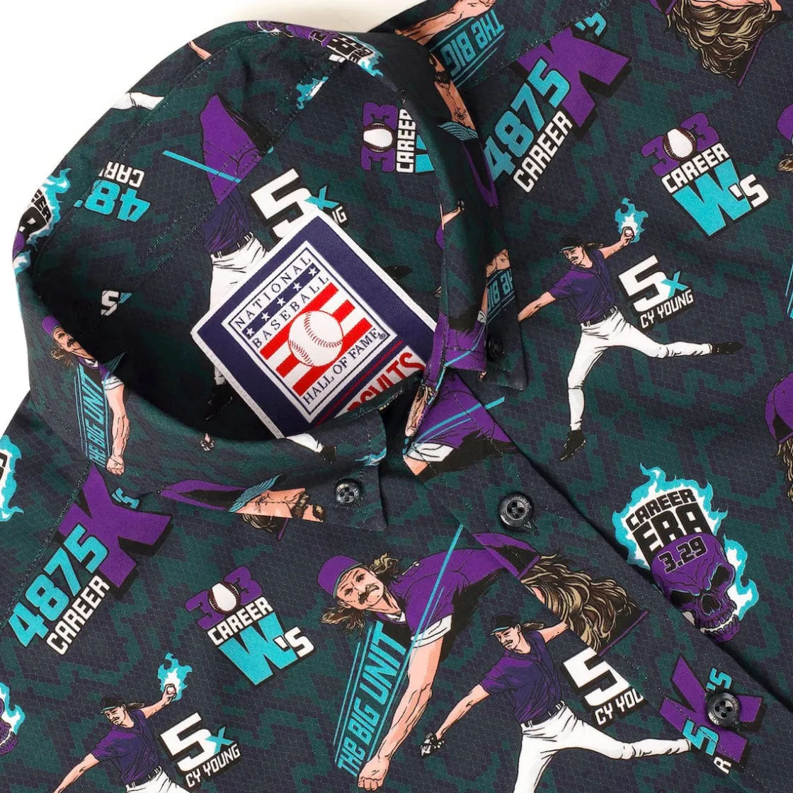 Baseball Hall Of Fame|Baseball|National Baseball Hall of Fame Randy Johnson "The Big Unit" – KUNUFLEX Short Sleeve Shirt