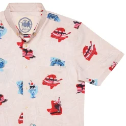 Short Sleeve Shirts|Americana|RSVLTS Red, White, and Blue Plate Special – KUNUFLEX Short Sleeve Shirt