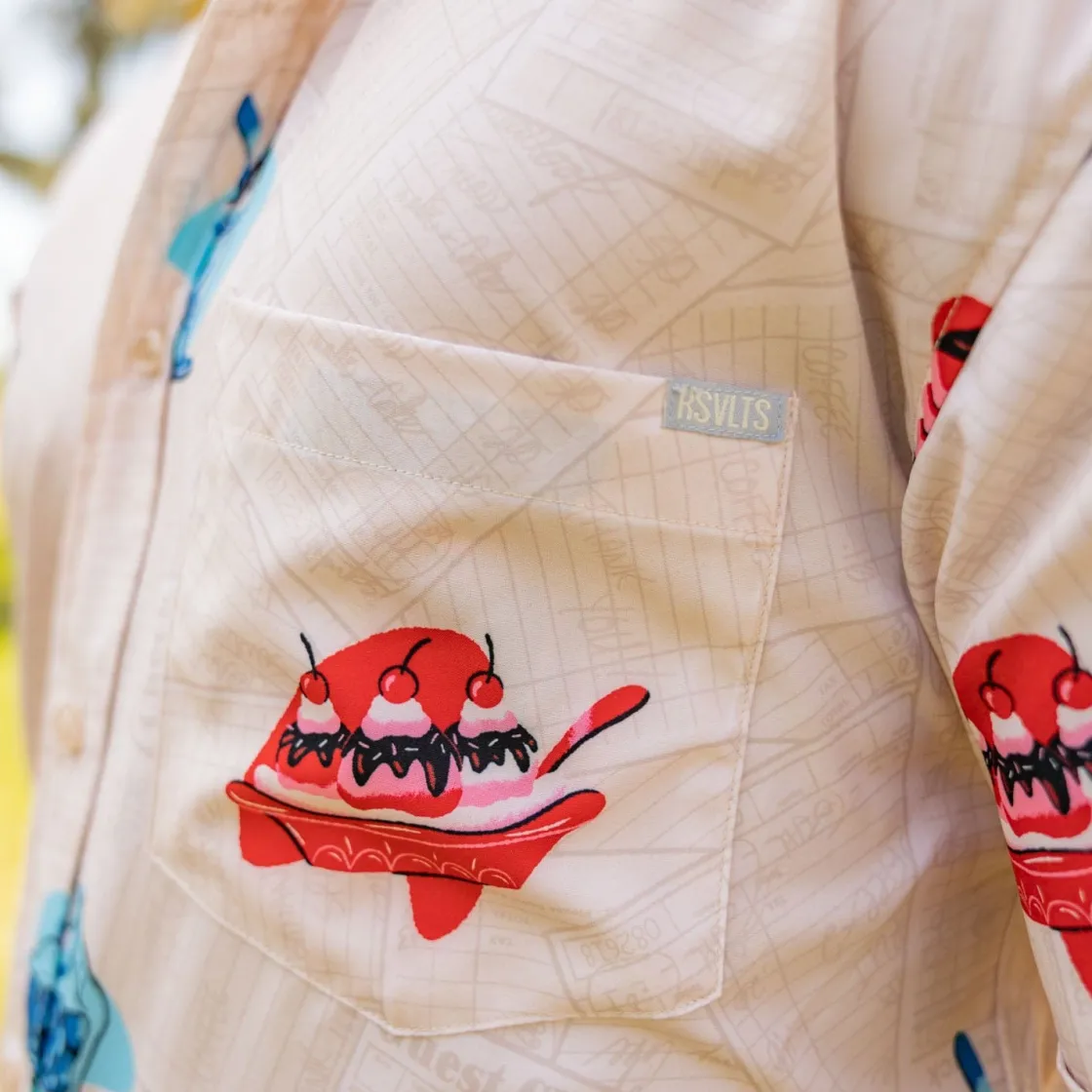 Short Sleeve Shirts|Americana|RSVLTS Red, White, and Blue Plate Special – KUNUFLEX Short Sleeve Shirt