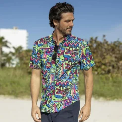 Short Sleeve Shirts|Matching Sets|RSVLTS Reef Riot – KUNUFLEX Short Sleeve Shirt