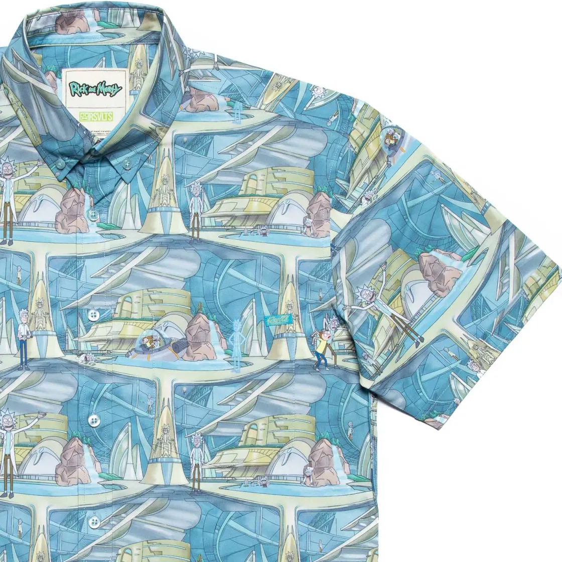 Paging Mr. Morrow|Warner Bros.|Rick and Morty "Citadel of Ricks" – KUNUFLEX Short Sleeve Shirt