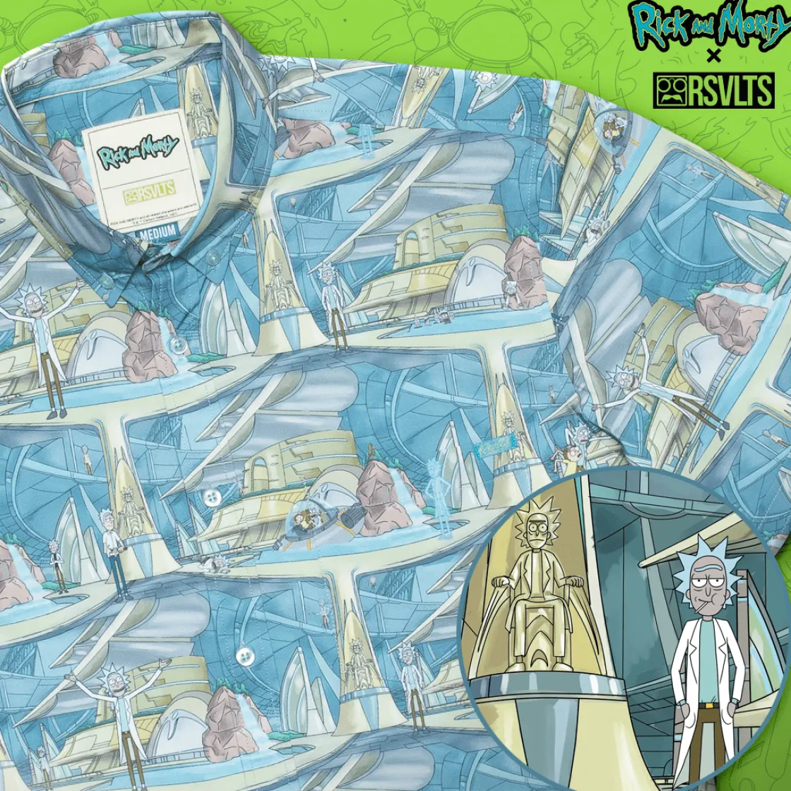 Paging Mr. Morrow|Warner Bros.|Rick and Morty "Citadel of Ricks" – KUNUFLEX Short Sleeve Shirt