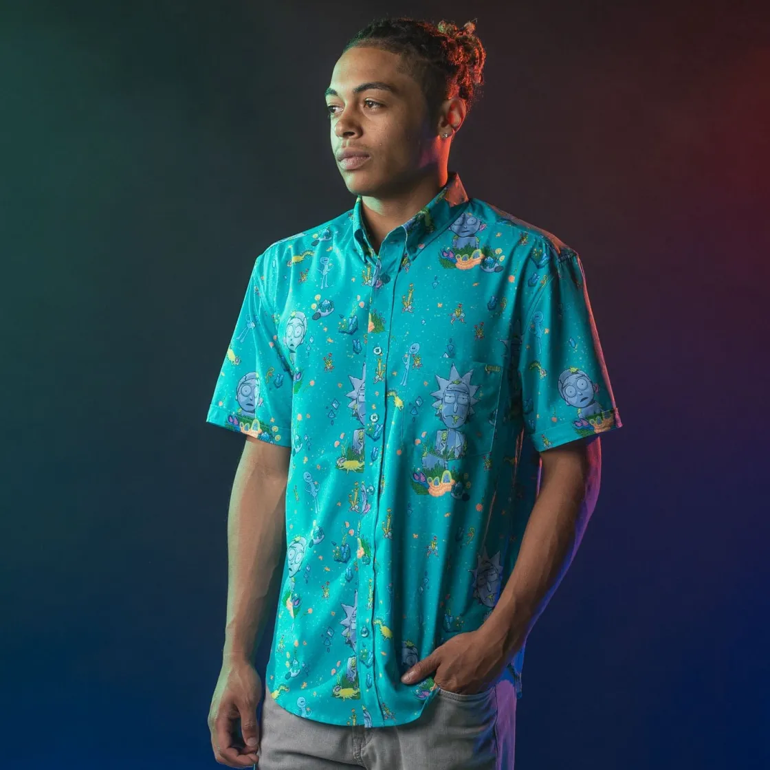 Warner Bros.|Warner Bros.|Rick and Morty "Forever and Forever" – KUNUFLEX Short Sleeve Shirt