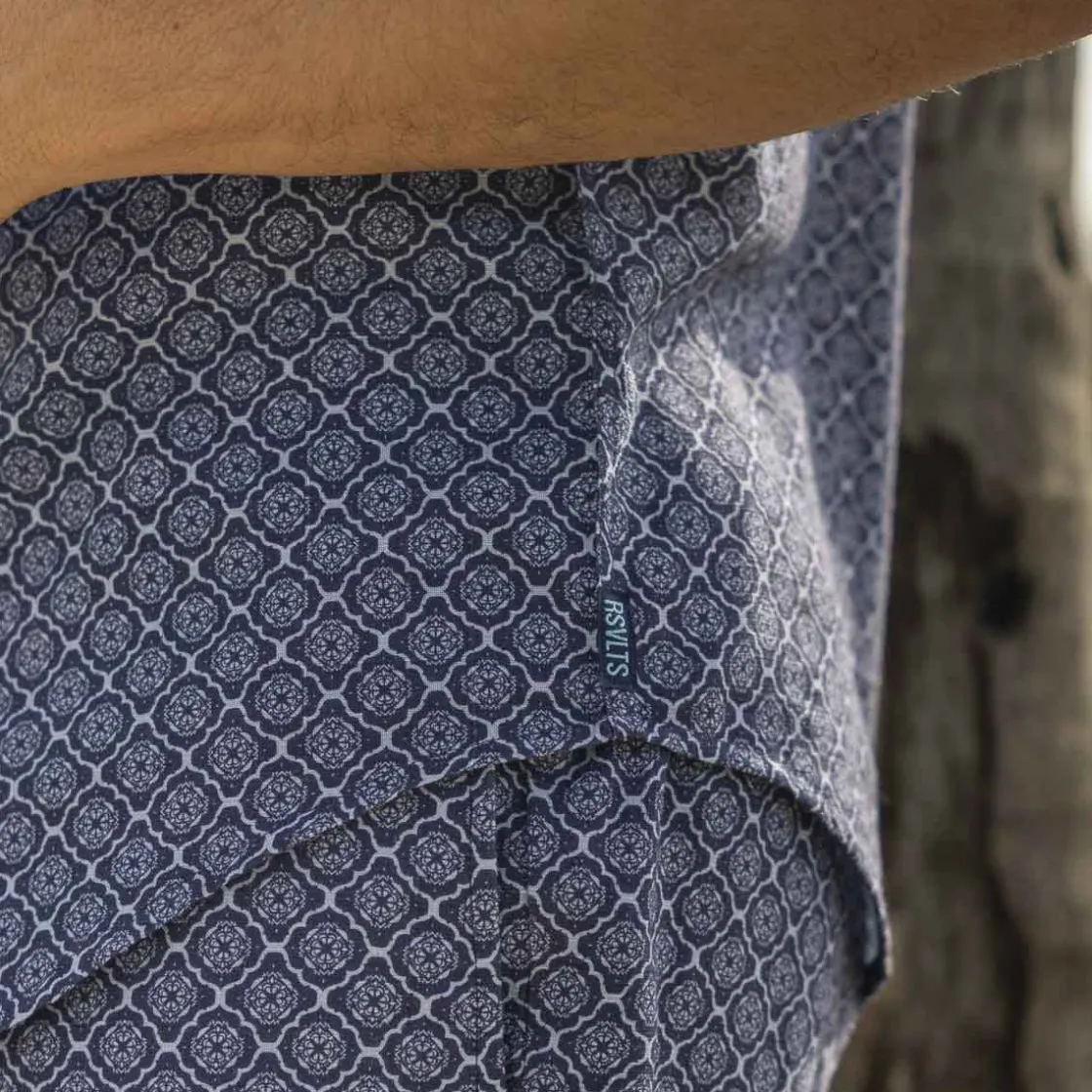 Short Sleeve Shirts|Matching Sets|RSVLTS 'Roccan Tiles – Bamboo Short Sleeve Shirt