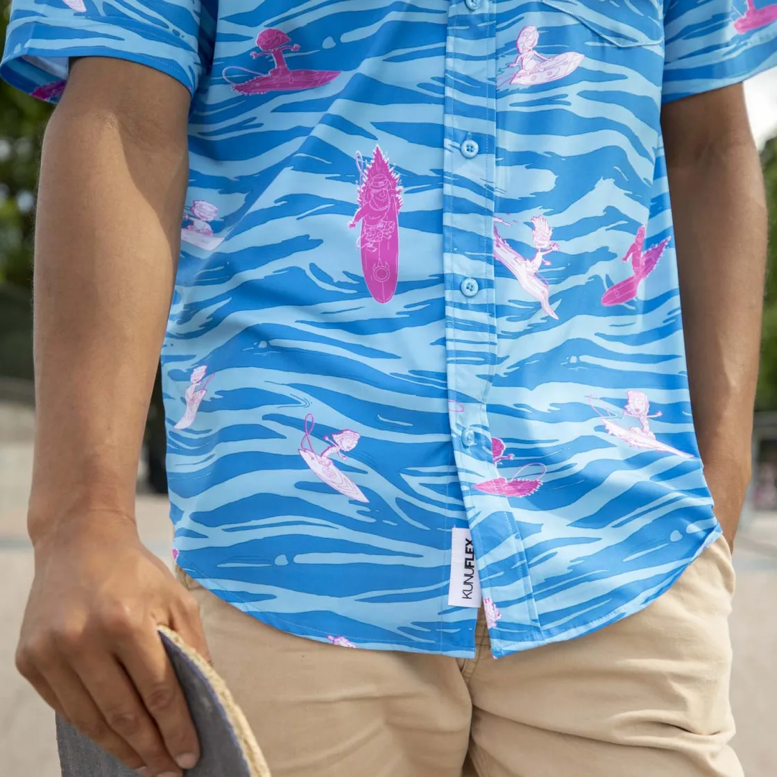 Nickelodeon|Short Sleeves|Nickelodeon Rocket Power "Party Wave" – KUNUFLEX Short Sleeve Shirt