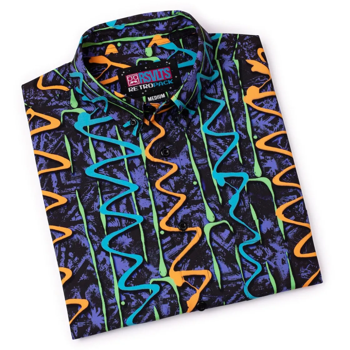 Short Sleeve Shirts|Short Sleeves|RSVLTS ‘90s Retro Pack "Retro Squigglies" – KUNUFLEX Short Sleeve Shirt
