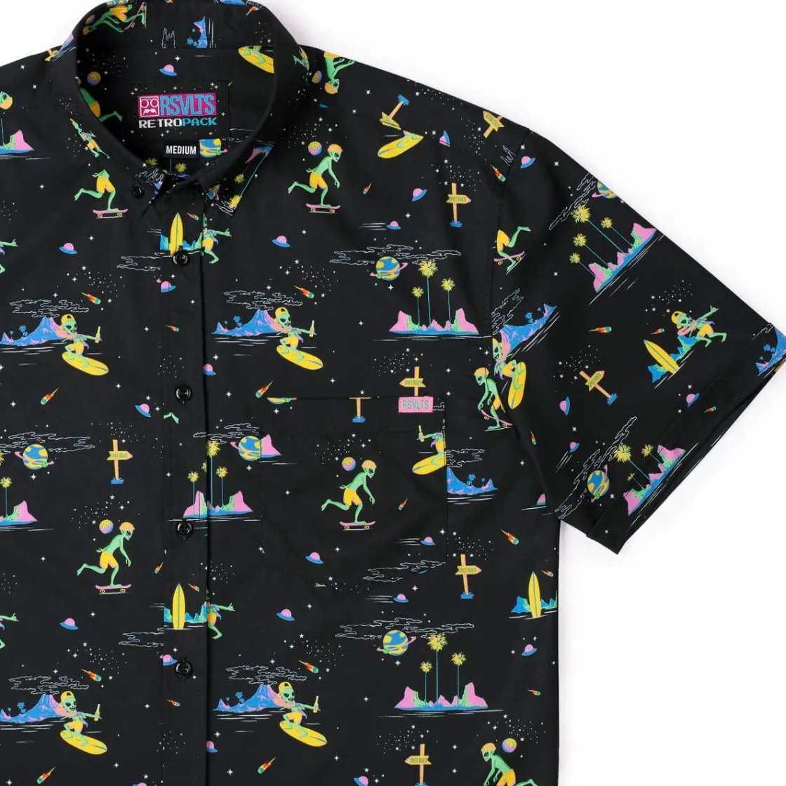 Short Sleeve Shirts|Short Sleeves|RSVLTS ‘90s Retro Pack "Space Beach" – KUNUFLEX Short Sleeve Shirt