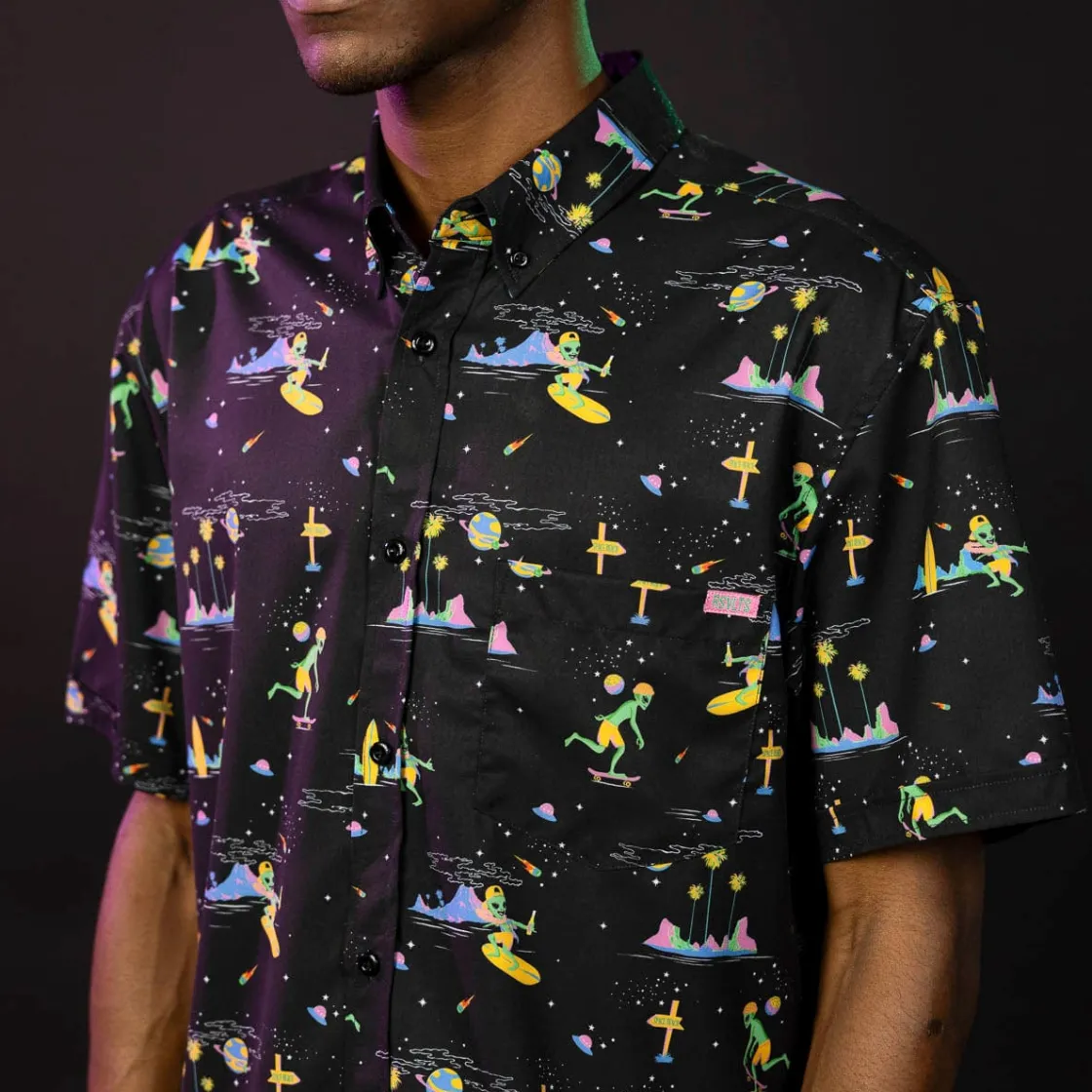 Short Sleeve Shirts|Short Sleeves|RSVLTS ‘90s Retro Pack "Space Beach" – KUNUFLEX Short Sleeve Shirt