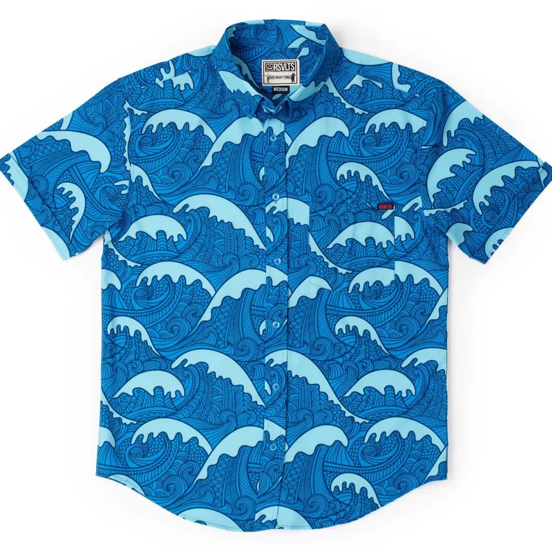 Short Sleeve Shirts|Short Sleeves|RSVLTS Samoa Waves – KUNUFLEX Short Sleeve Shirt