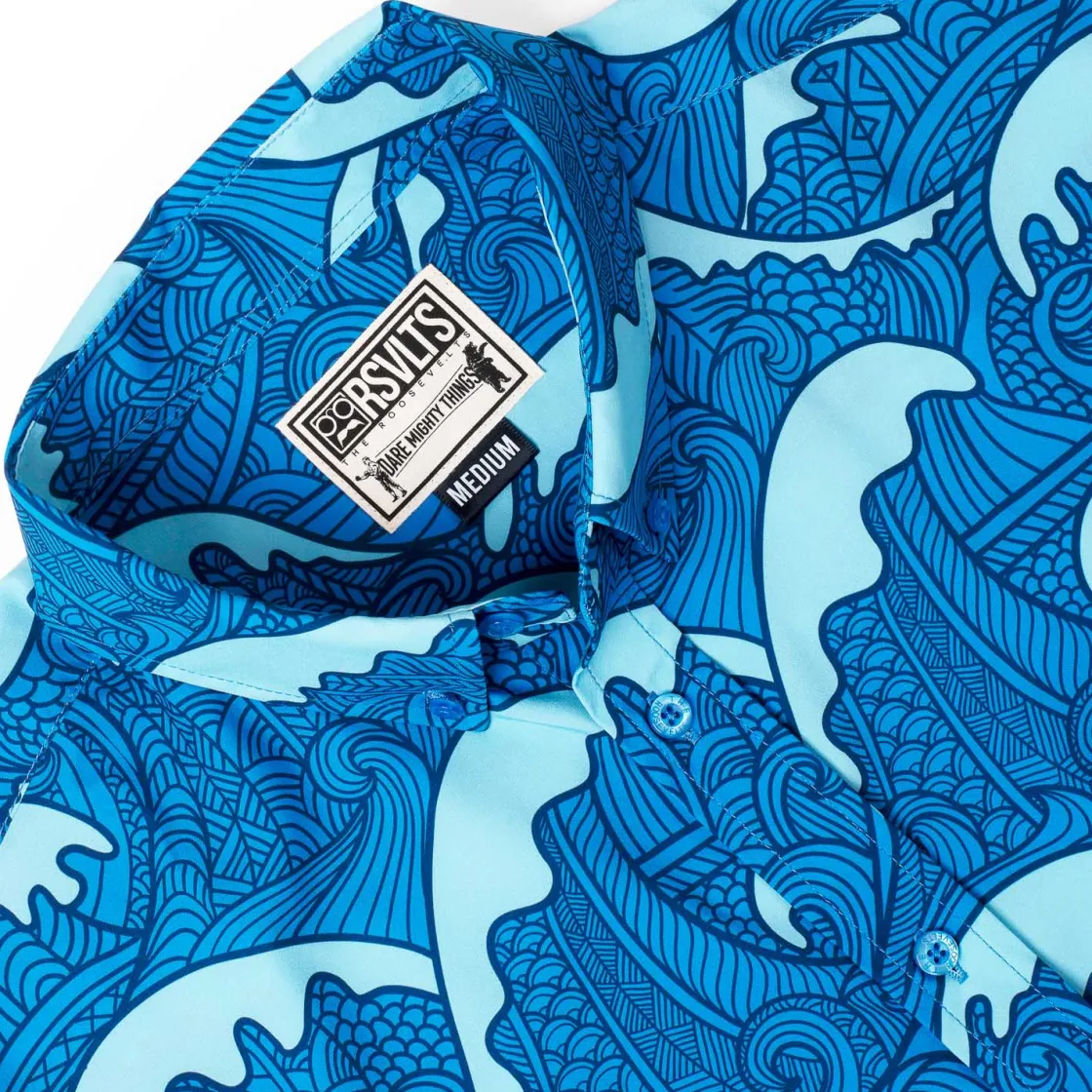 Short Sleeve Shirts|Short Sleeves|RSVLTS Samoa Waves – KUNUFLEX Short Sleeve Shirt