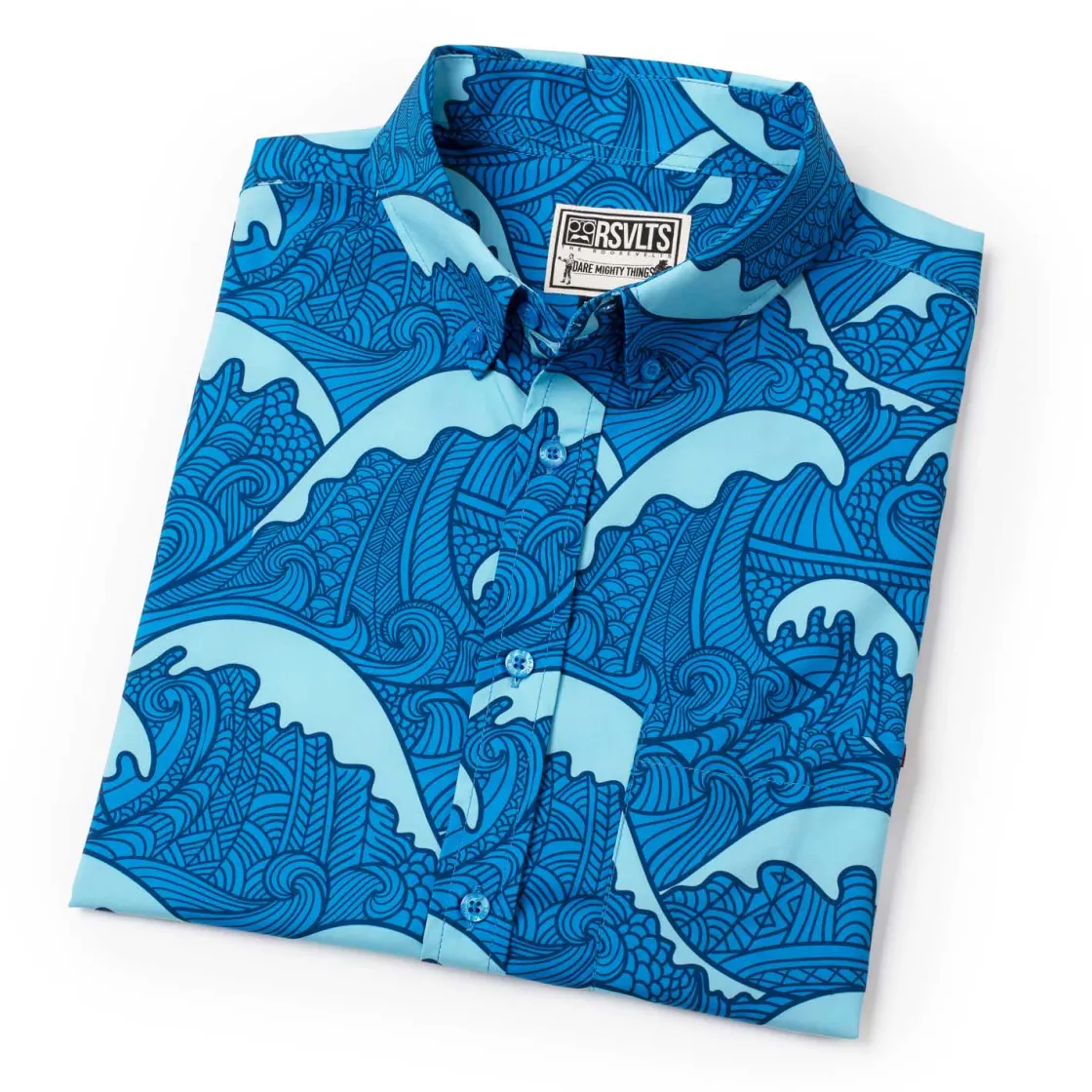 Short Sleeve Shirts|Short Sleeves|RSVLTS Samoa Waves – KUNUFLEX Short Sleeve Shirt