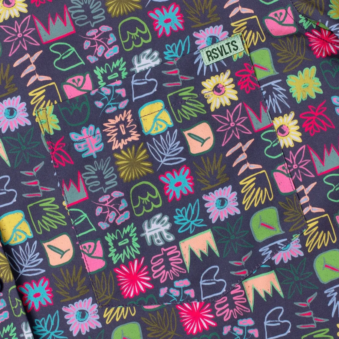 Short Sleeve Shirts|Short Sleeves|RSVLTS Scribble Squares – KUNUFLEX Short Sleeve Shirt