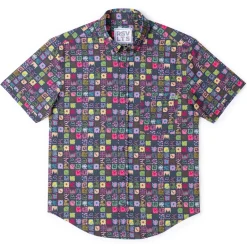 Short Sleeve Shirts|Short Sleeves|RSVLTS Scribble Squares – KUNUFLEX Short Sleeve Shirt