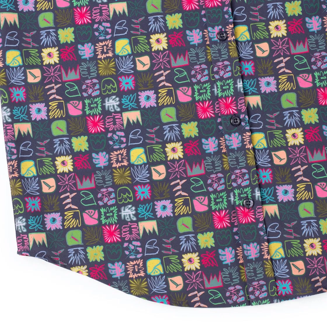 Short Sleeve Shirts|Short Sleeves|RSVLTS Scribble Squares – KUNUFLEX Short Sleeve Shirt