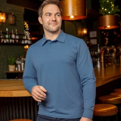 Polos|Basics|Breakfast Balls Seafarer – Commuter Long Sleeve Polo