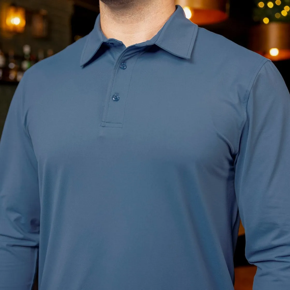 Polos|Basics|Breakfast Balls Seafarer – Commuter Long Sleeve Polo