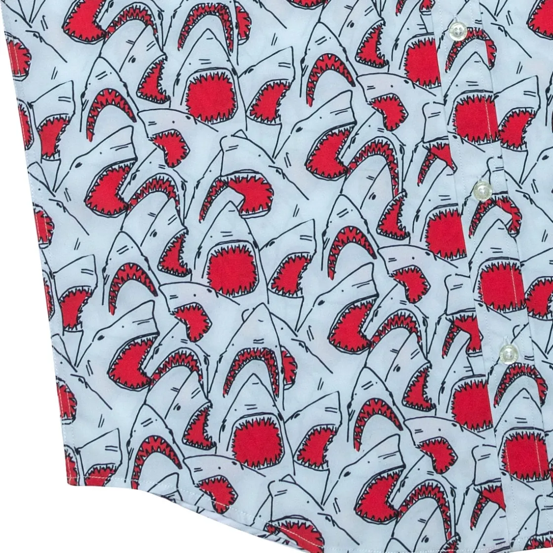 Short Sleeve Shirts|Short Sleeves|RSVLTS Sharky Shark – KUNUFLEX Short Sleeve Shirt