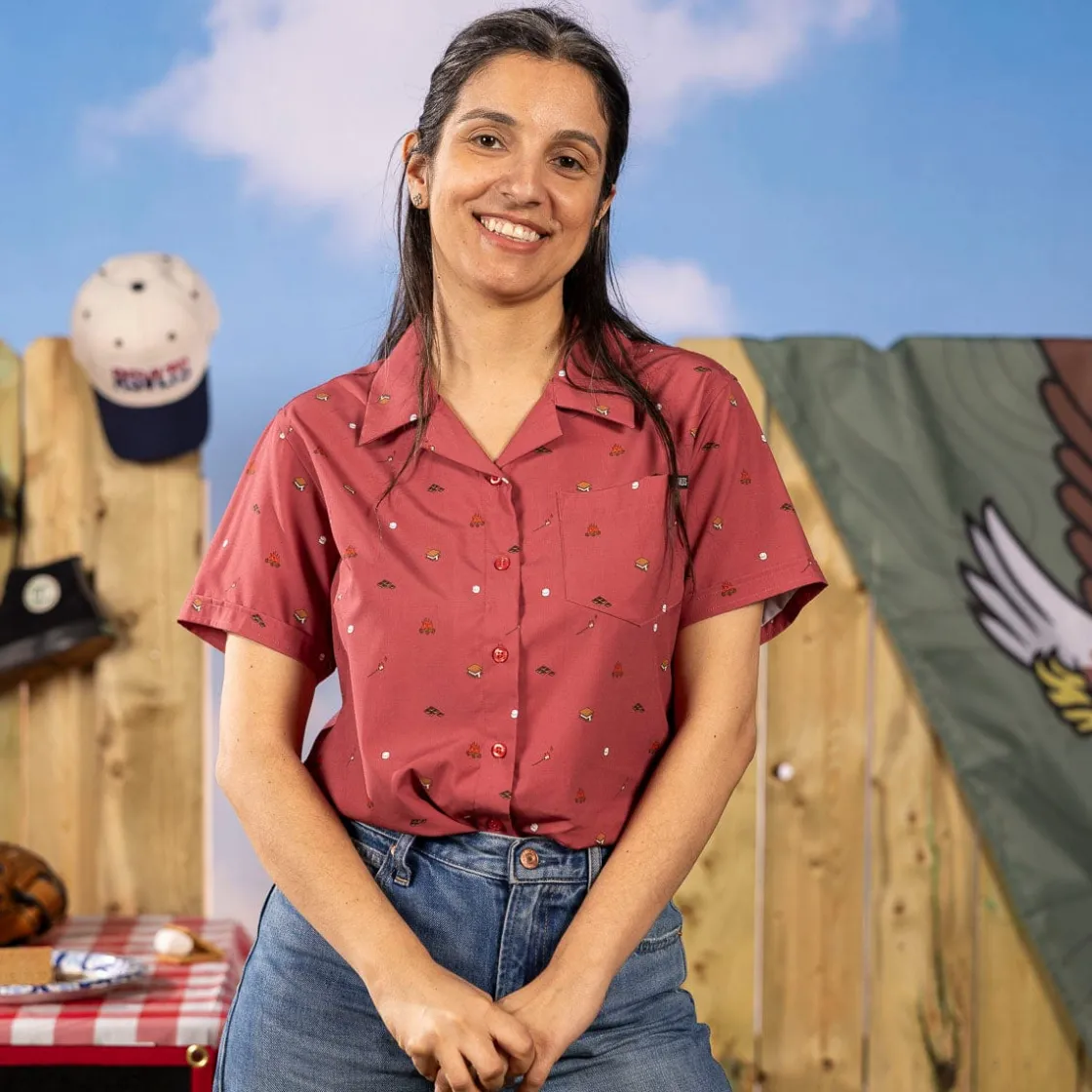 Short Sleeve Shirts|Rsvlts|RSVLTS S'more What? – Women's KUNUFLEX Short Sleeve Shirt (Legends Edition)