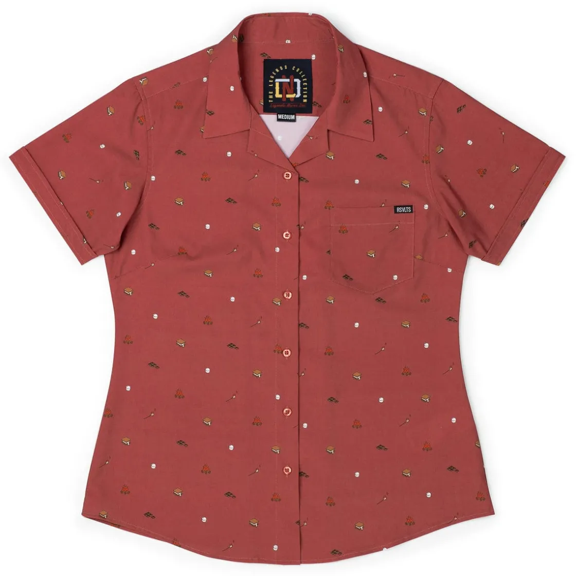 Short Sleeve Shirts|Rsvlts|RSVLTS S'more What? – Women's KUNUFLEX Short Sleeve Shirt (Legends Edition)