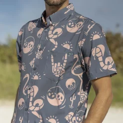 Short Sleeve Shirts|Matching Sets|RSVLTS Snakes, Skulls, and Sunsets – KUNUFLEX Short Sleeve Shirt