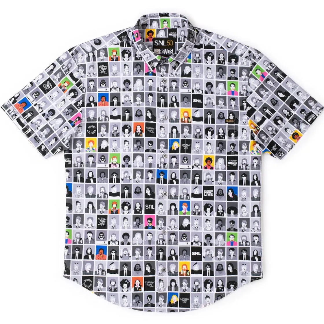 Saturday Night Live|Short Sleeves|Saturday Night Live SNL50 "Live from New York!" – KUNUFLEX Short Sleeve Shirt