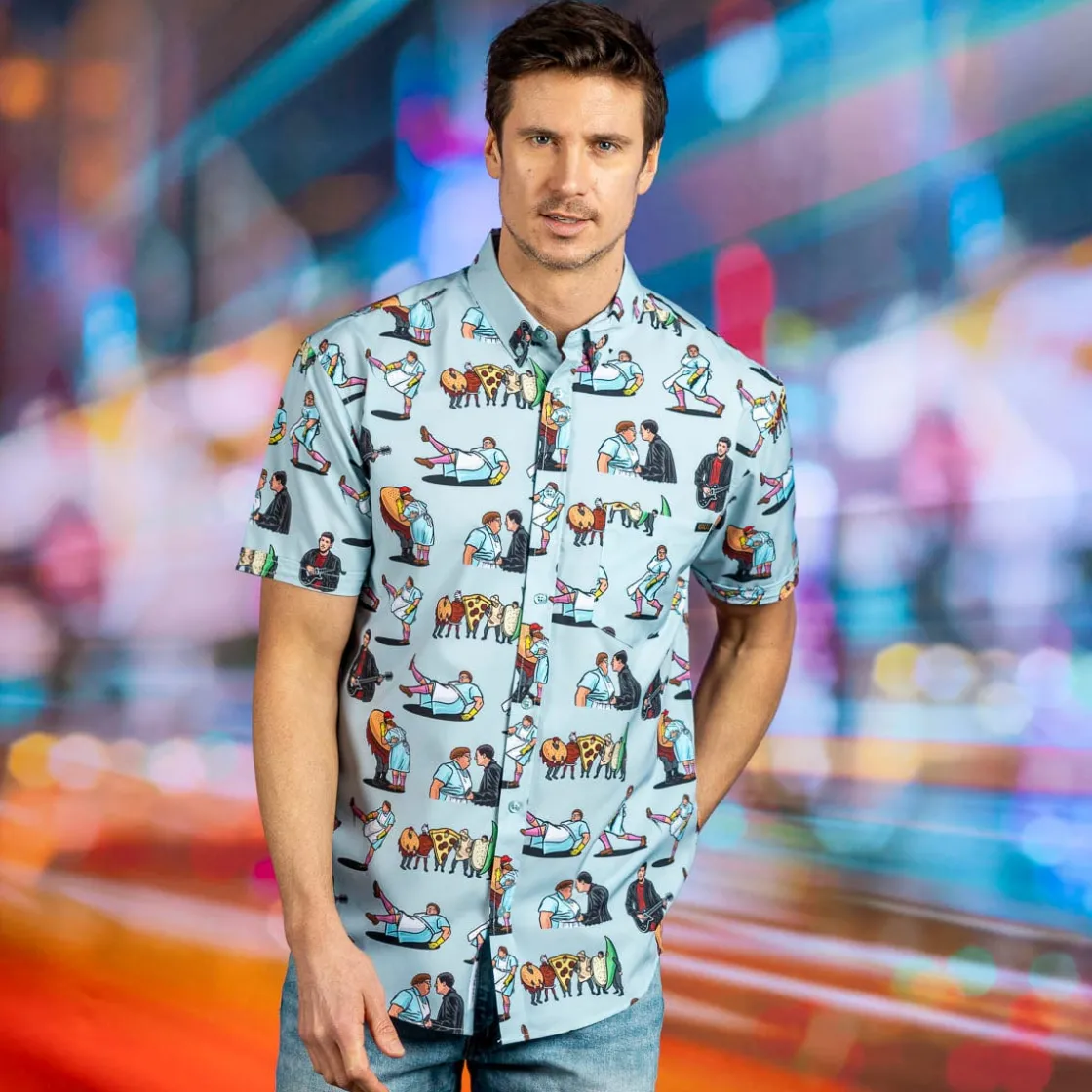 Saturday Night Live|Short Sleeves|Saturday Night Live SNL50 "Lunch Lady Land" – KUNUFLEX Short Sleeve Shirt