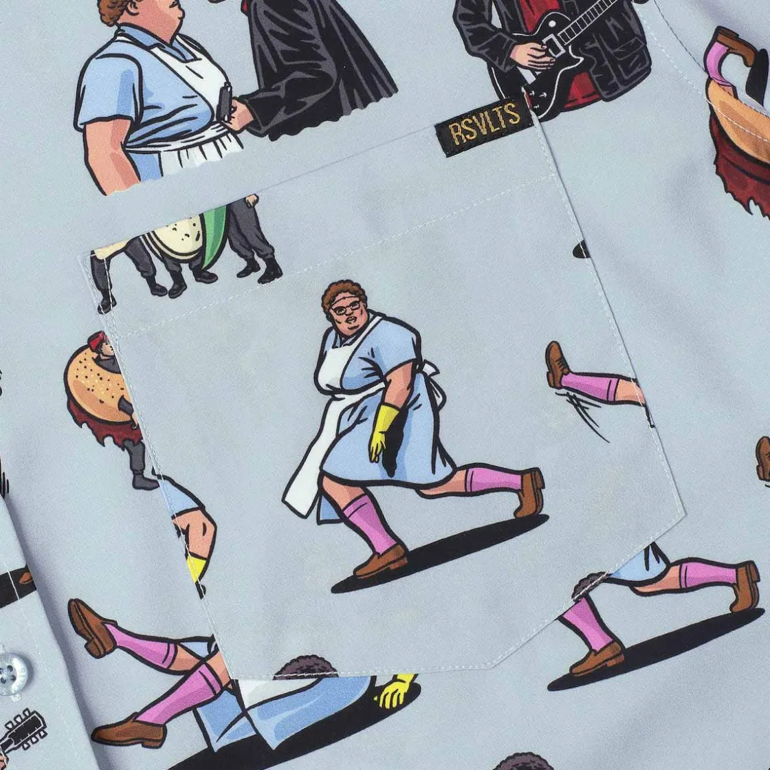 Saturday Night Live|Short Sleeves|Saturday Night Live SNL50 "Lunch Lady Land" – KUNUFLEX Short Sleeve Shirt