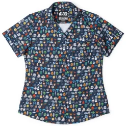 Star Wars|Star Wars|Star Wars ™ "Cartoon Cosmos" – Women's KUNUFLEX Short Sleeve Shirt