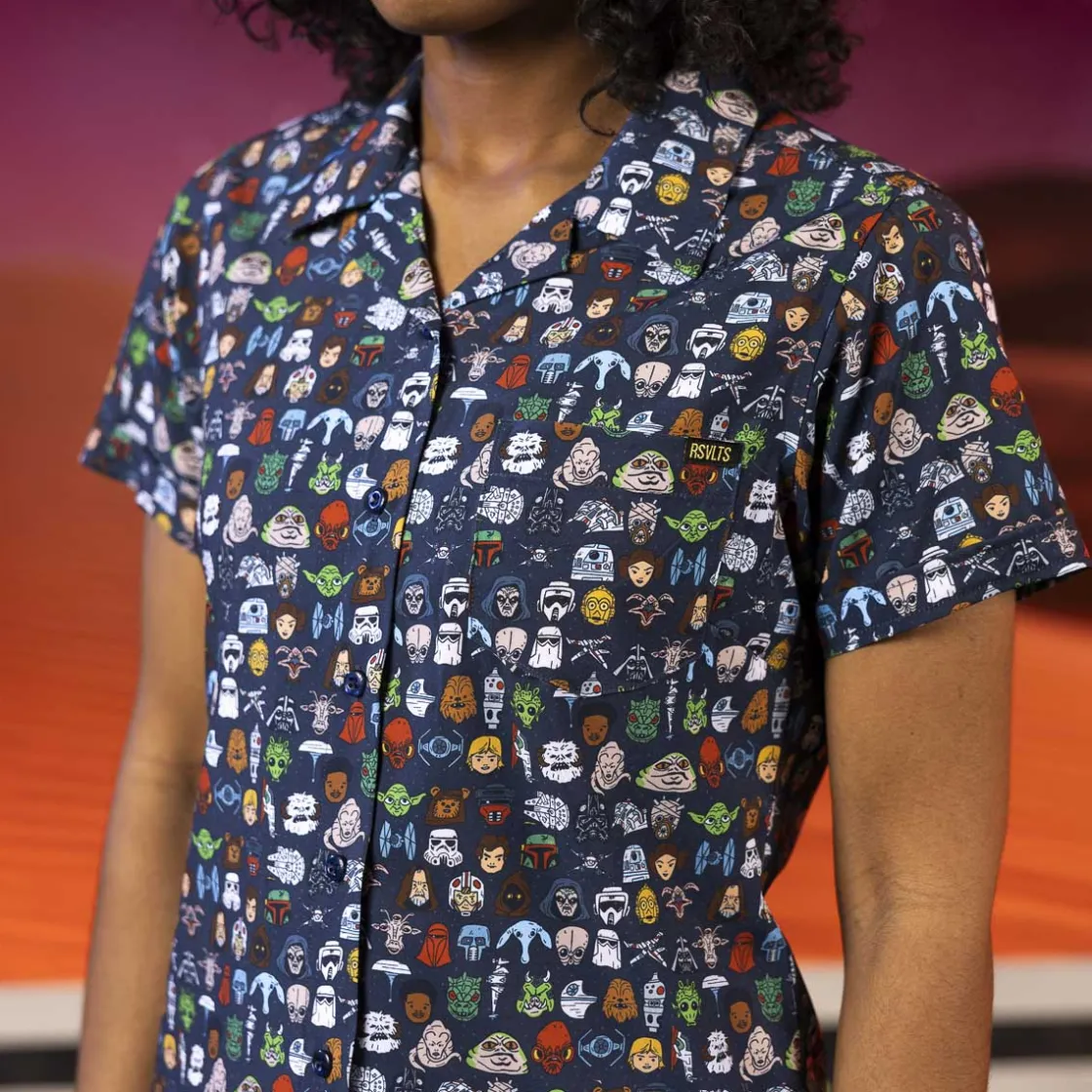 Star Wars|Star Wars|Star Wars ™ "Cartoon Cosmos" – Women's KUNUFLEX Short Sleeve Shirt