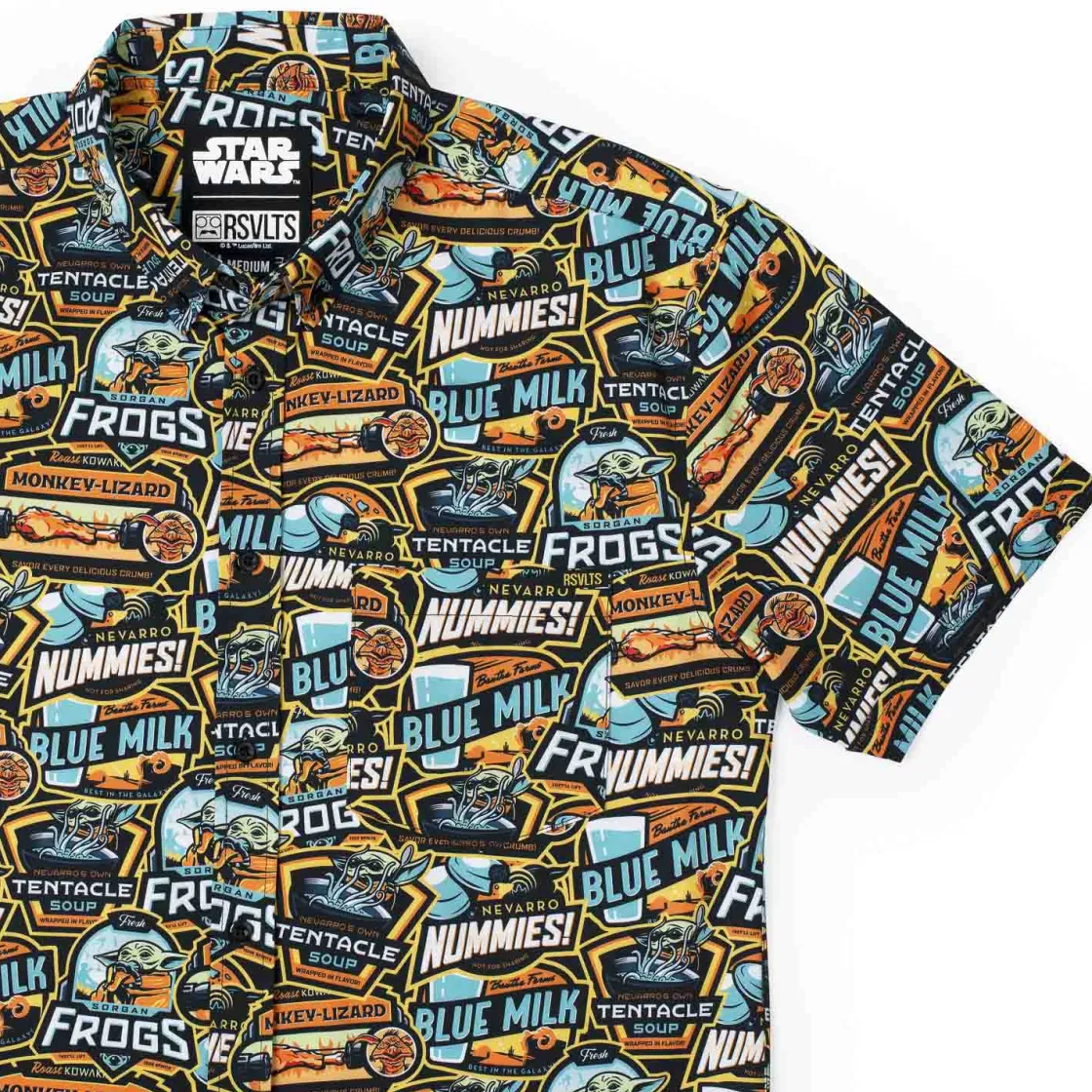 The Mandalorian|Star Wars|Star Wars ™ The Mandalorian™ “Mandolicious” – KUNUFLEX Short Sleeve Shirt