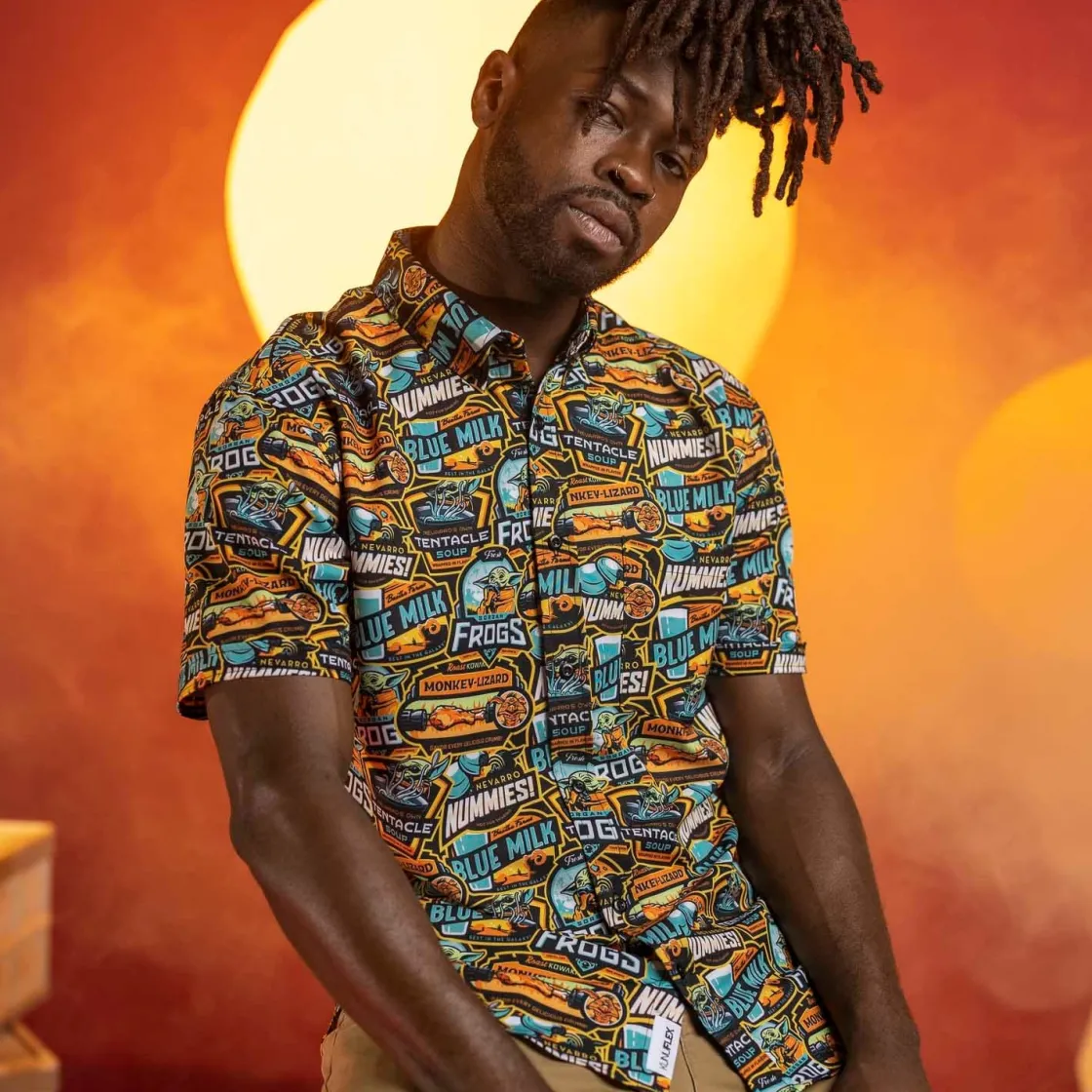 The Mandalorian|Star Wars|Star Wars ™ The Mandalorian™ “Mandolicious” – KUNUFLEX Short Sleeve Shirt
