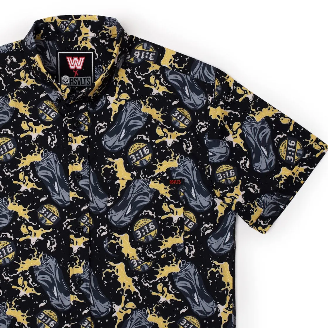 Wwe|Short Sleeves|WWE Stone Cold Steve Austin “Can of Whoopass” – KUNUFLEX Short Sleeve Shirt