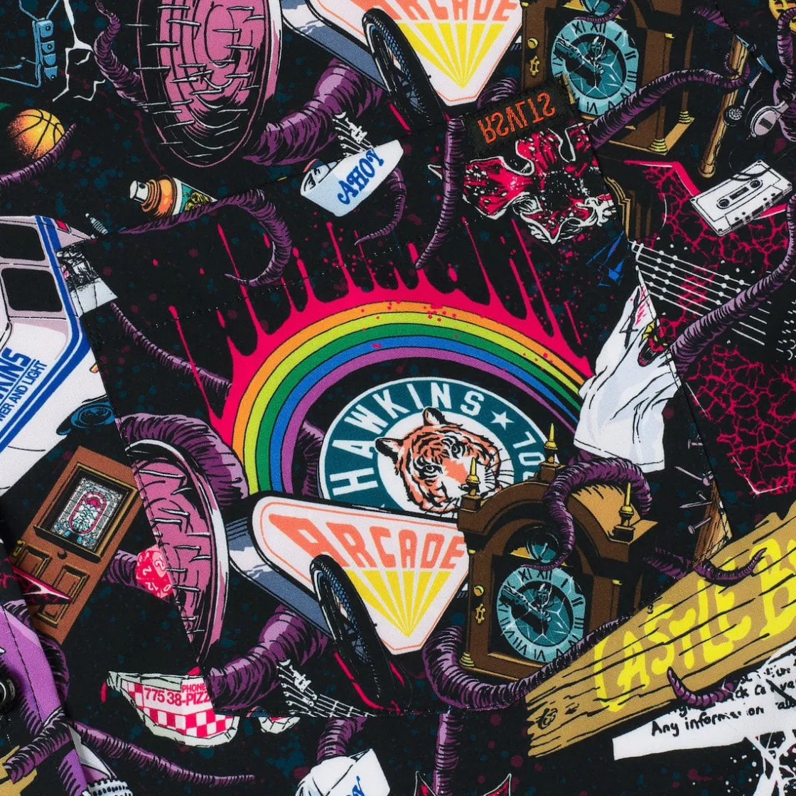 Stranger Things|Short Sleeves|Stranger Things "Dimensions Collide" – KUNUFLEX Short Sleeve Shirt
