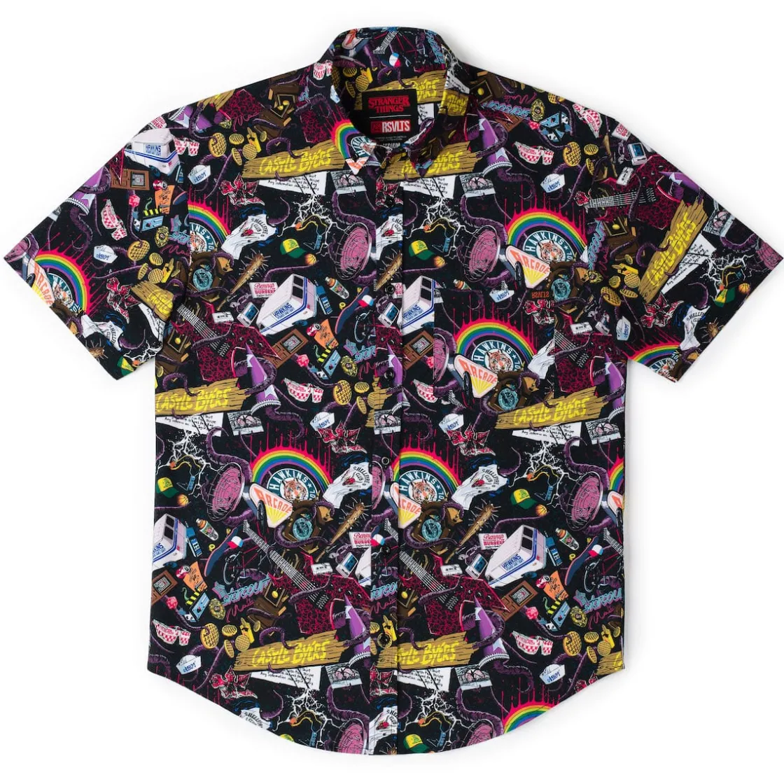 Stranger Things|Short Sleeves|Stranger Things "Dimensions Collide" – KUNUFLEX Short Sleeve Shirt