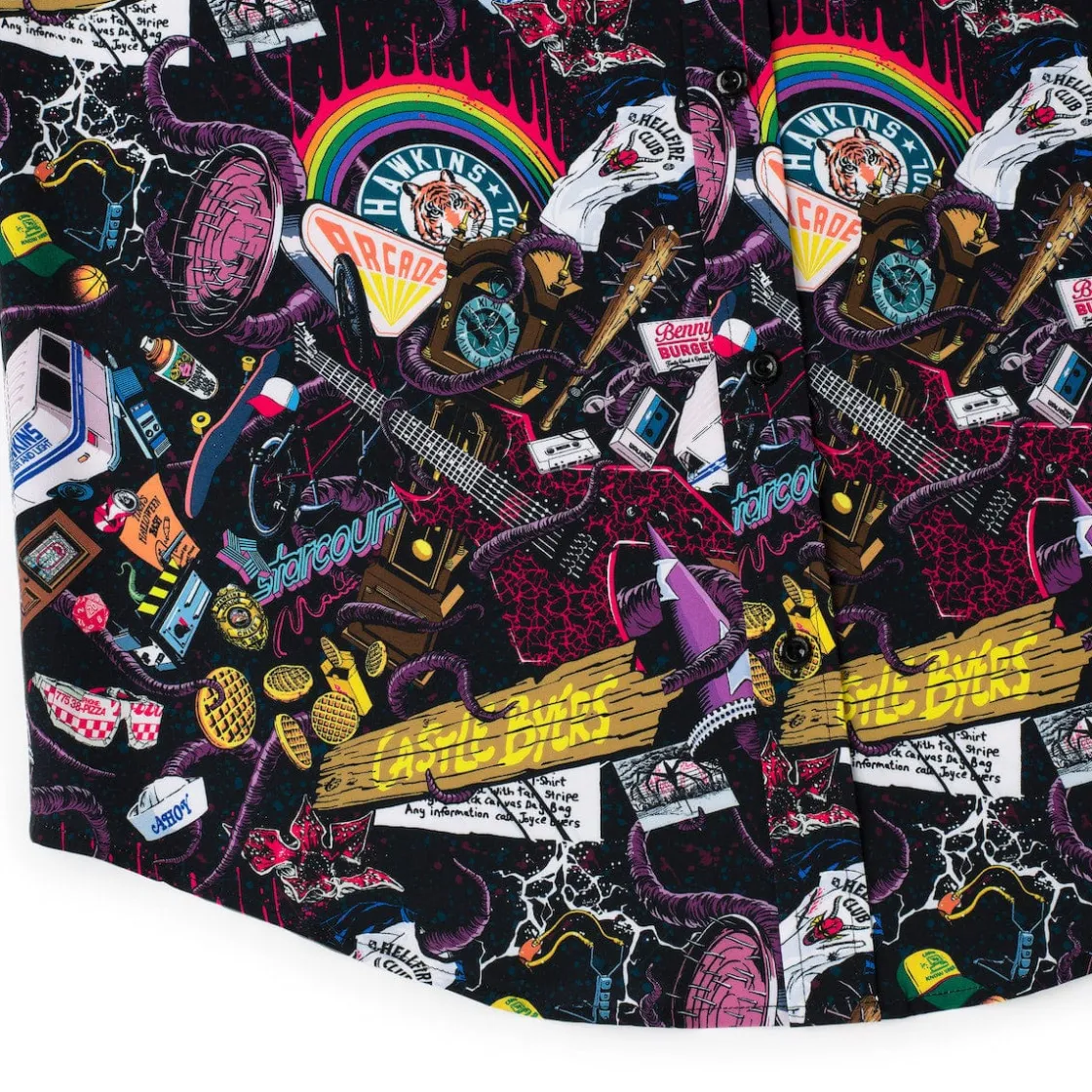 Stranger Things|Short Sleeves|Stranger Things "Dimensions Collide" – KUNUFLEX Short Sleeve Shirt