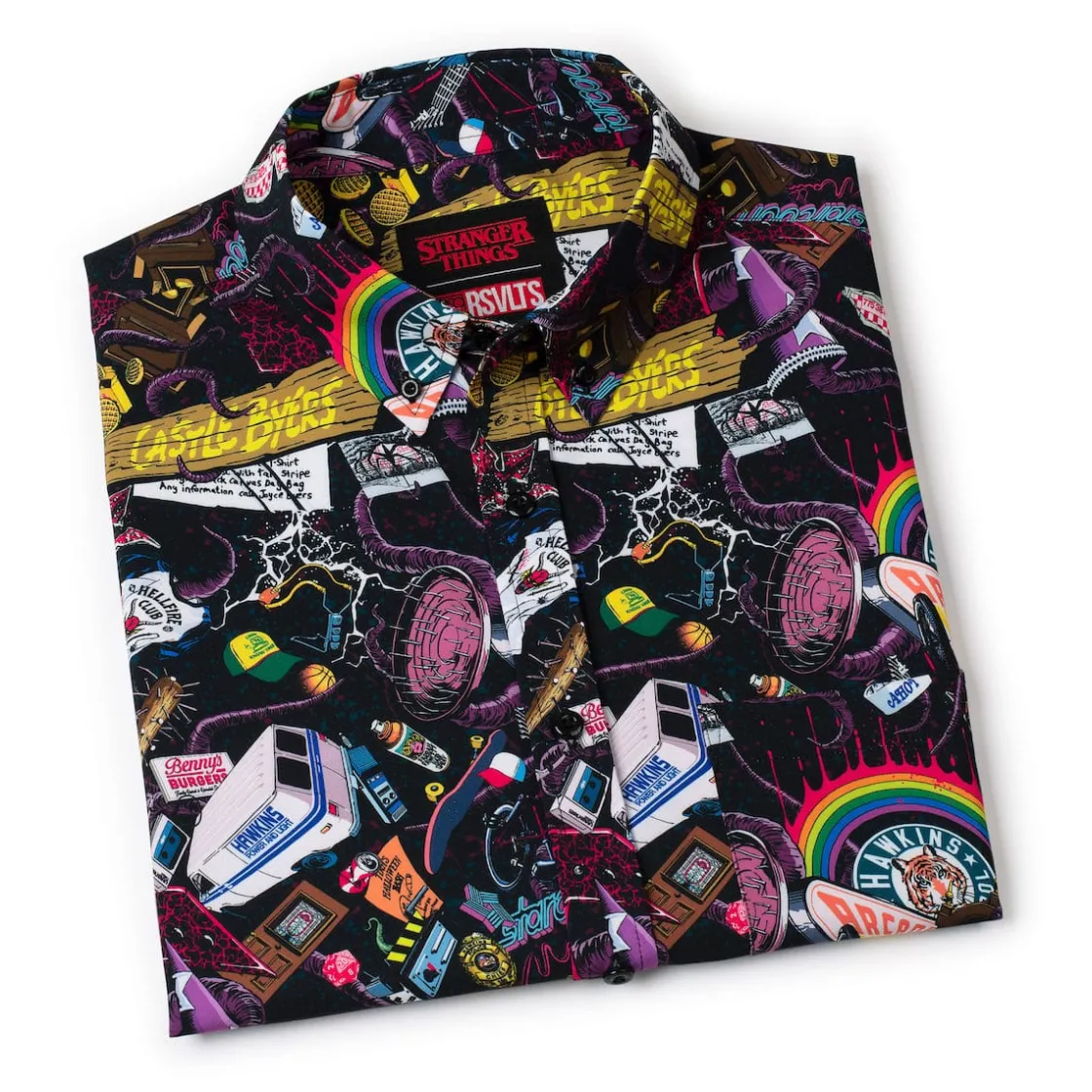 Stranger Things|Short Sleeves|Stranger Things "Dimensions Collide" – KUNUFLEX Short Sleeve Shirt
