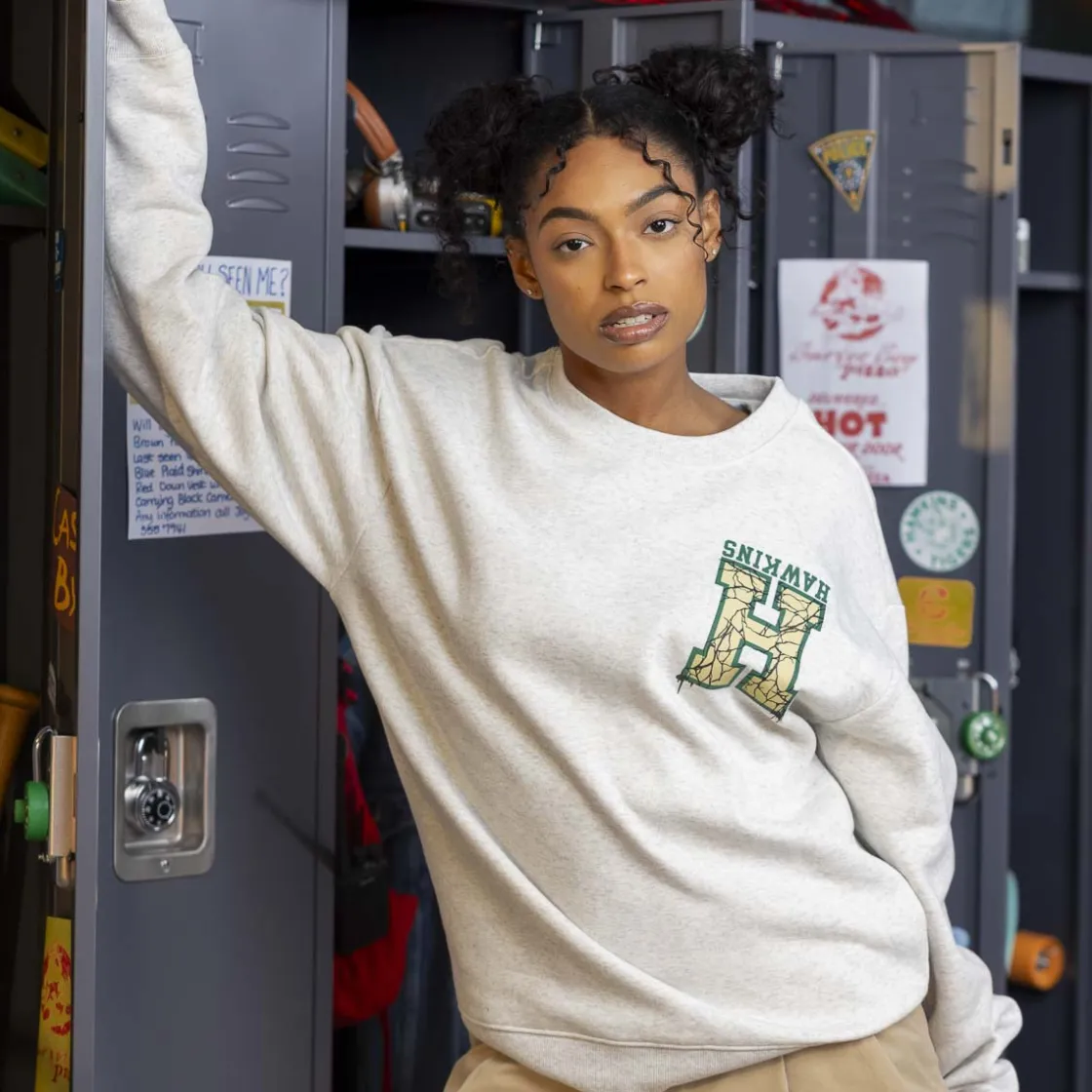 Stranger Things|Outerwear|Stranger Things "Gimme an H!" – Crewneck Sweatshirt