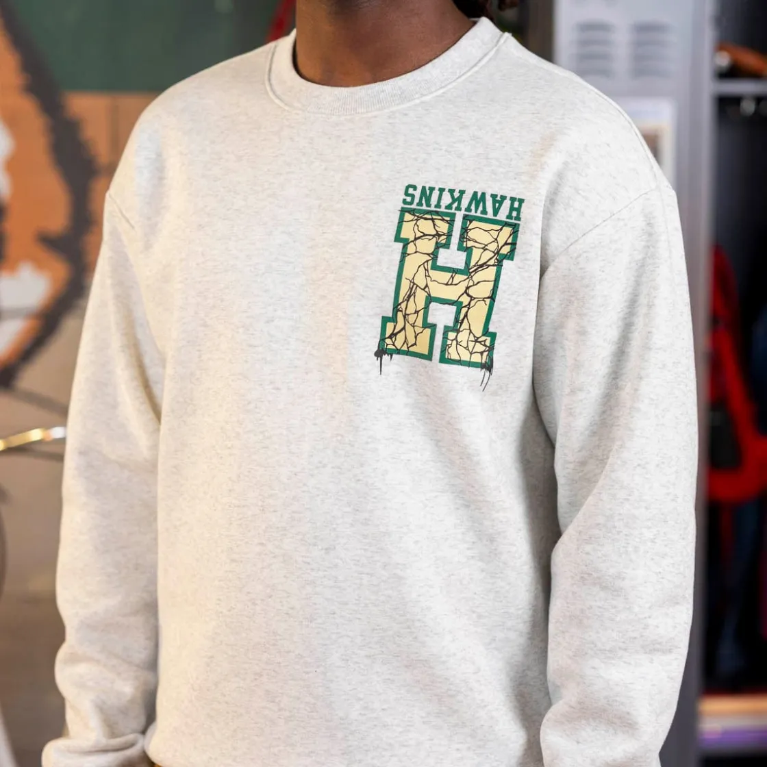 Stranger Things|Outerwear|Stranger Things "Gimme an H!" – Crewneck Sweatshirt
