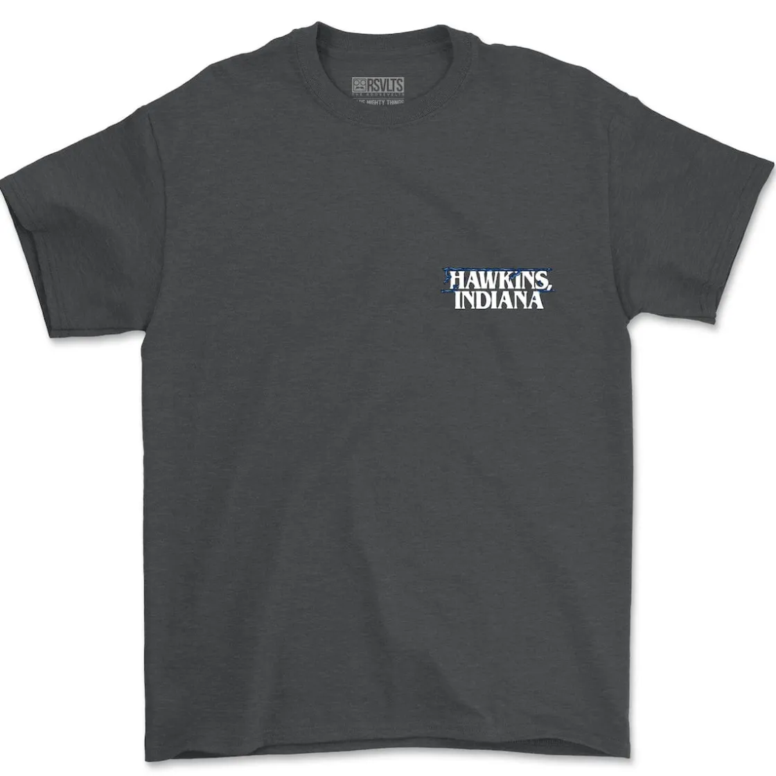 Stranger Things|Tees|Stranger Things "Hawkins, Indiana" – Crewneck Tee