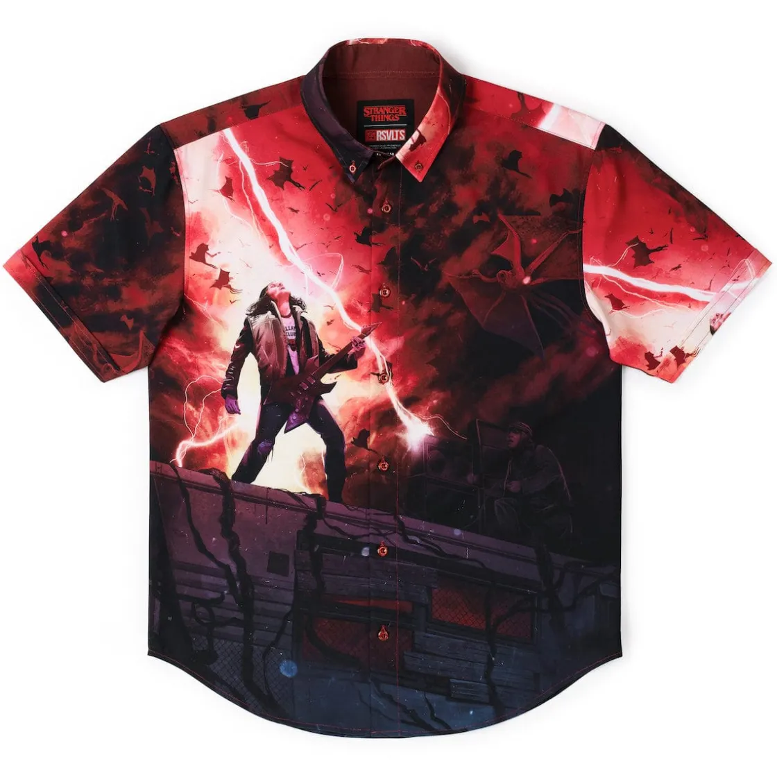 Stranger Things|Short Sleeves|Stranger Things "Most Metal Ever!" – KUNUFLEX Short Sleeve Shirt