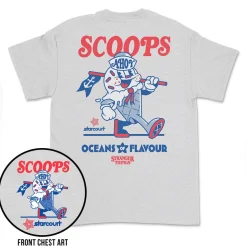 Stranger Things|Tees|Stranger Things "Scoops Ahoy" – Crewneck Tee