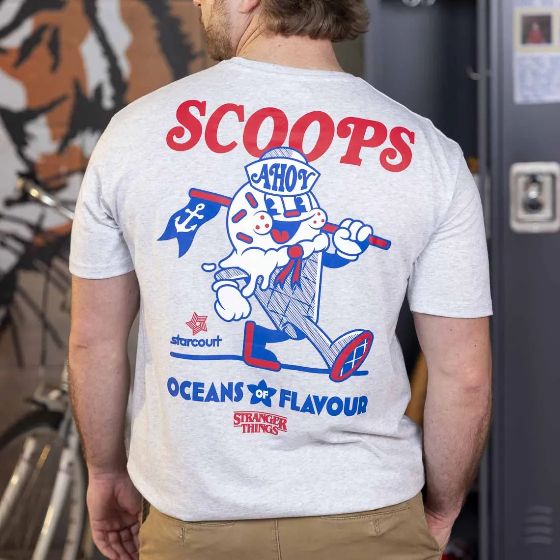 Stranger Things|Tees|Stranger Things "Scoops Ahoy" – Crewneck Tee