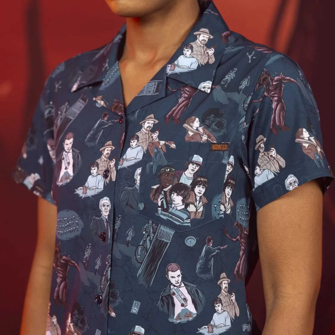 Stranger Things|Stranger Things "Something Is Coming" – Women's KUNUFLEX Short Sleeve Shirt