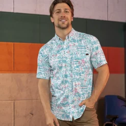 Stranger Things|Short Sleeves|Stranger Things "Surfer Boy Pizza" – KUNUFLEX Short Sleeve Shirt