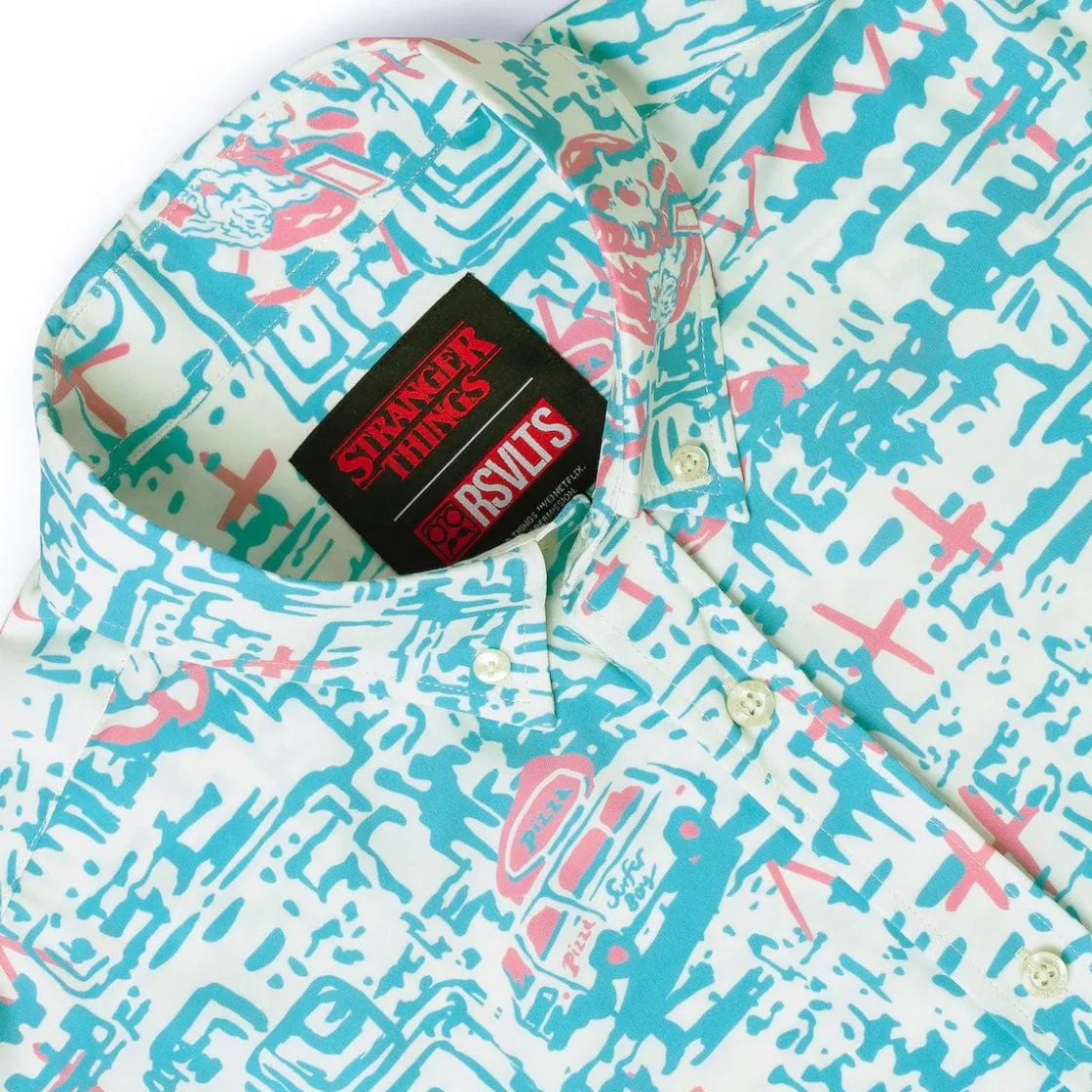 Stranger Things|Short Sleeves|Stranger Things "Surfer Boy Pizza" – KUNUFLEX Short Sleeve Shirt