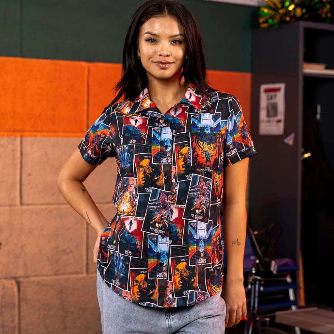Stranger Things|Stranger Things "The Art of Four" – Women's KUNUFLEX Short Sleeve Shirt